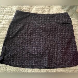 Lady Hagen Golf Skort XXL Purple Black Print Athletic Skirt with Shorts Pockets